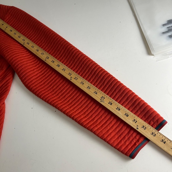 LL Bean Rustic Orange Ultra Soft Ribbed Pullover Sweater Men 2XL With Pockets - Picture 8 of 9